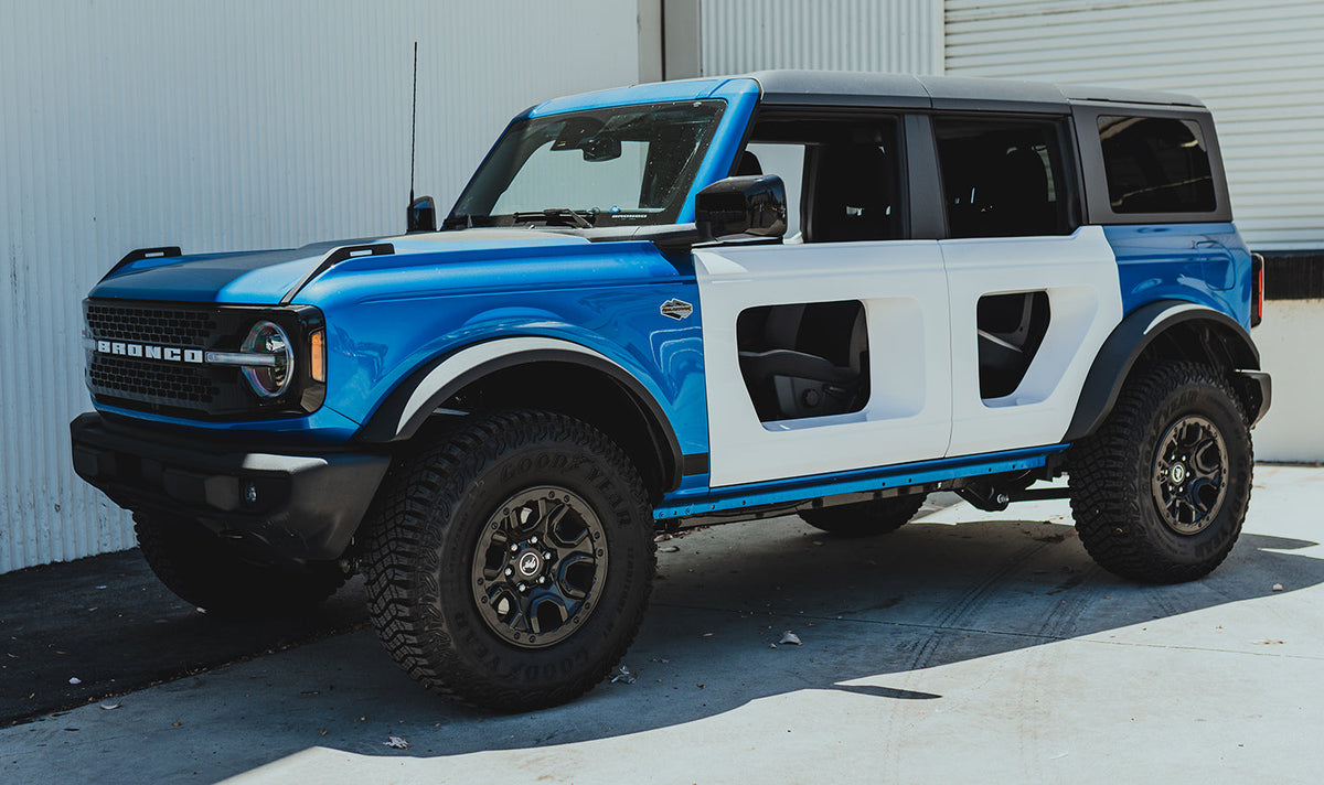 2021 - 2024 Ford Bronco Fiberglass Halo Doors - Rear (4-Door)