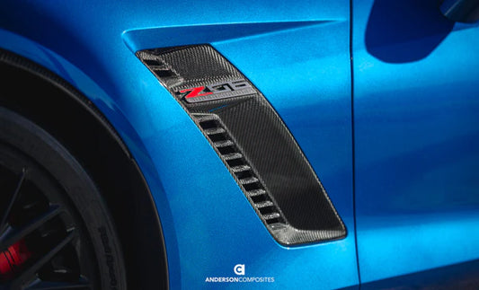 2015 - 2019 CORVETTE C7 Z06 CARBON FIBER FENDER VENTS