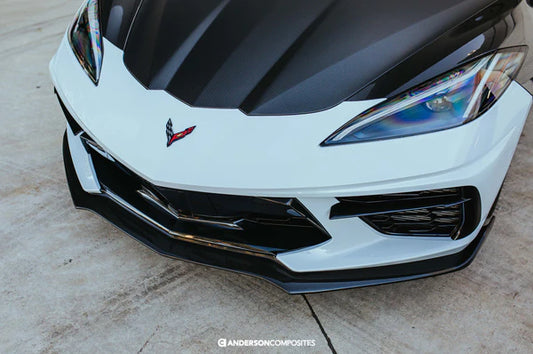 2020 - 2024 CORVETTE C8 CARBON FIBER FRONT SPLITTER