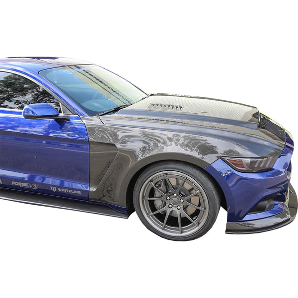 2015 - 2017 MUSTANG GT350 STYLE MUSTANG CARBON FIBER FRONT FENDERS (PAIR)