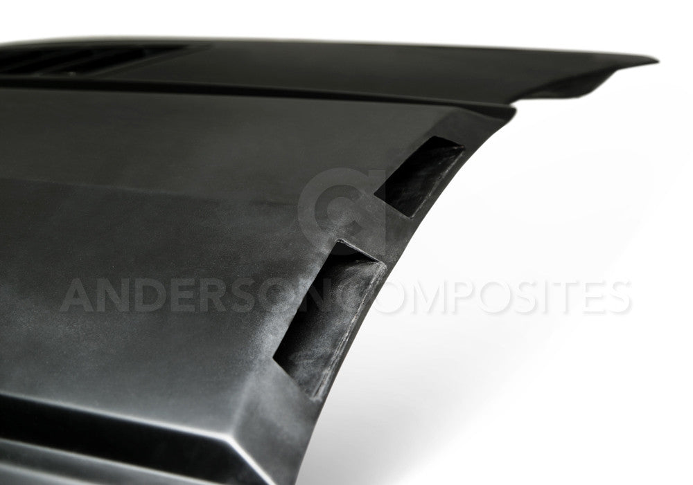 2015 -2017 Mustang Fiberglass Ram Air Hood (Primer)