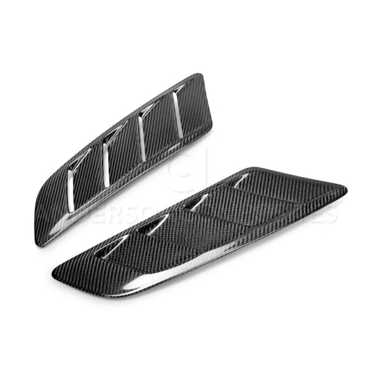 Anderson Composites Type-AB carbon fiber hood vents for Mustang GT