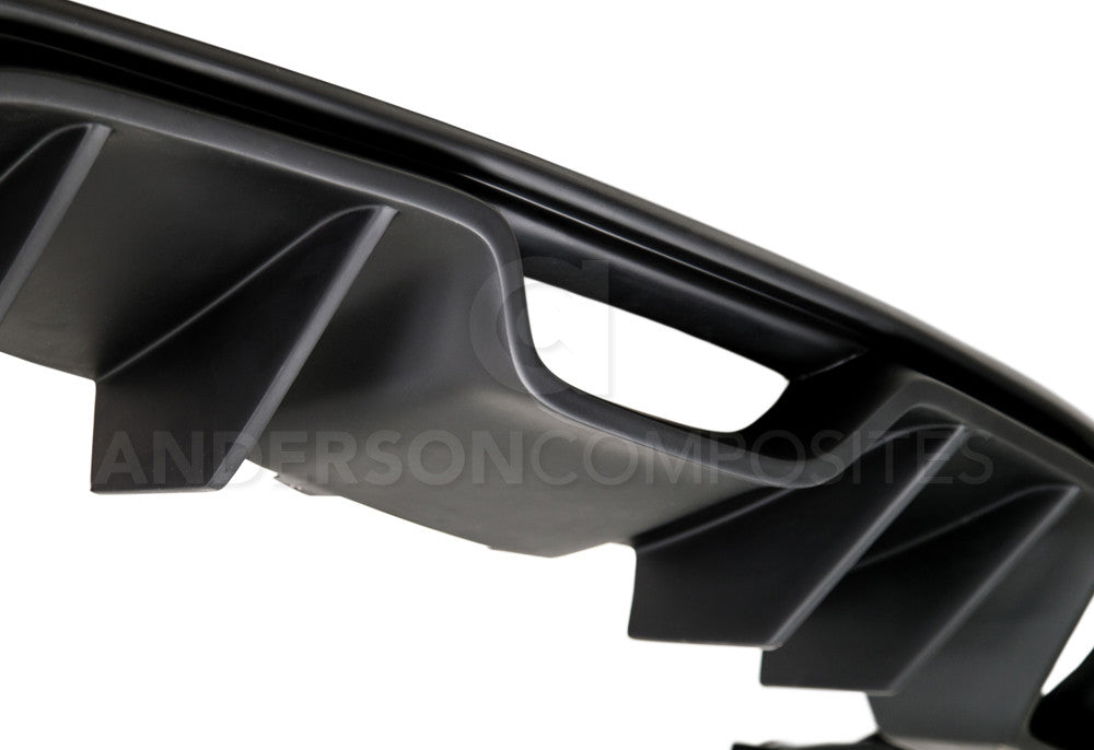 2015 - 2017 Mustang Fiberglass Type-AR Rear Diffuser
