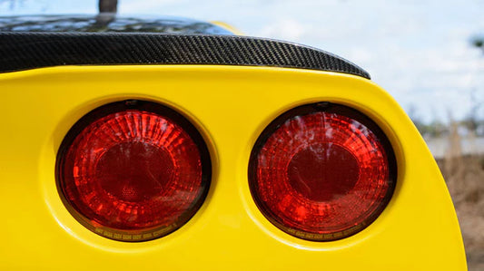 2005 - 2009 CORVETTE C6 WIDE WIDTH RACING STYLE CARBON FIBER REAR SPOILER