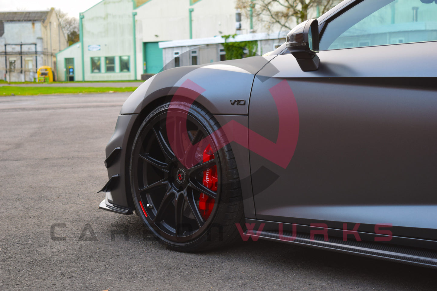 Audi R8 4S Facelift GT Carbon Fibre Front Canards