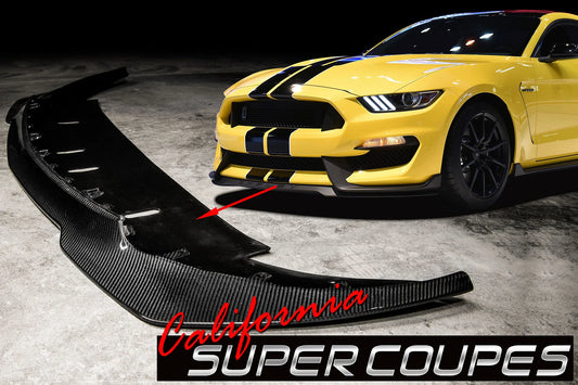 GT350 "R" Front Splitter Carbon Fiber Ford Mustang Shelby 2015-2018