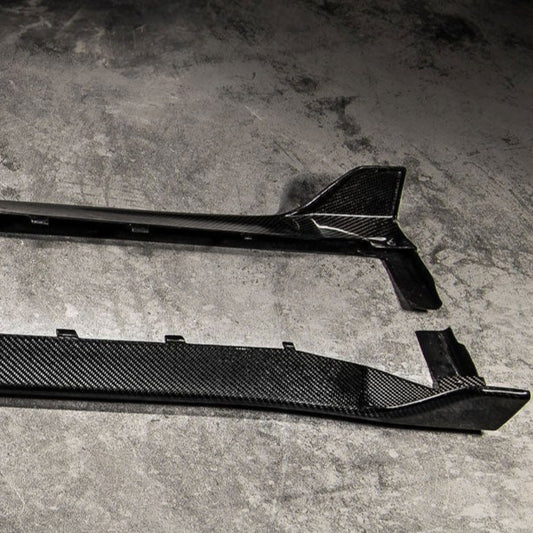 Carbon Fiber GT350 Side Skirts Ford Mustang Shelby 2015-2018