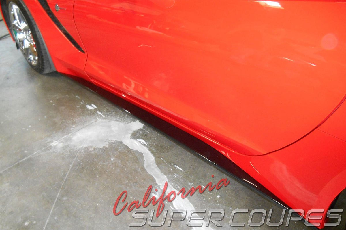 CSC straight-style side skirts for Corvette C7 – view 2