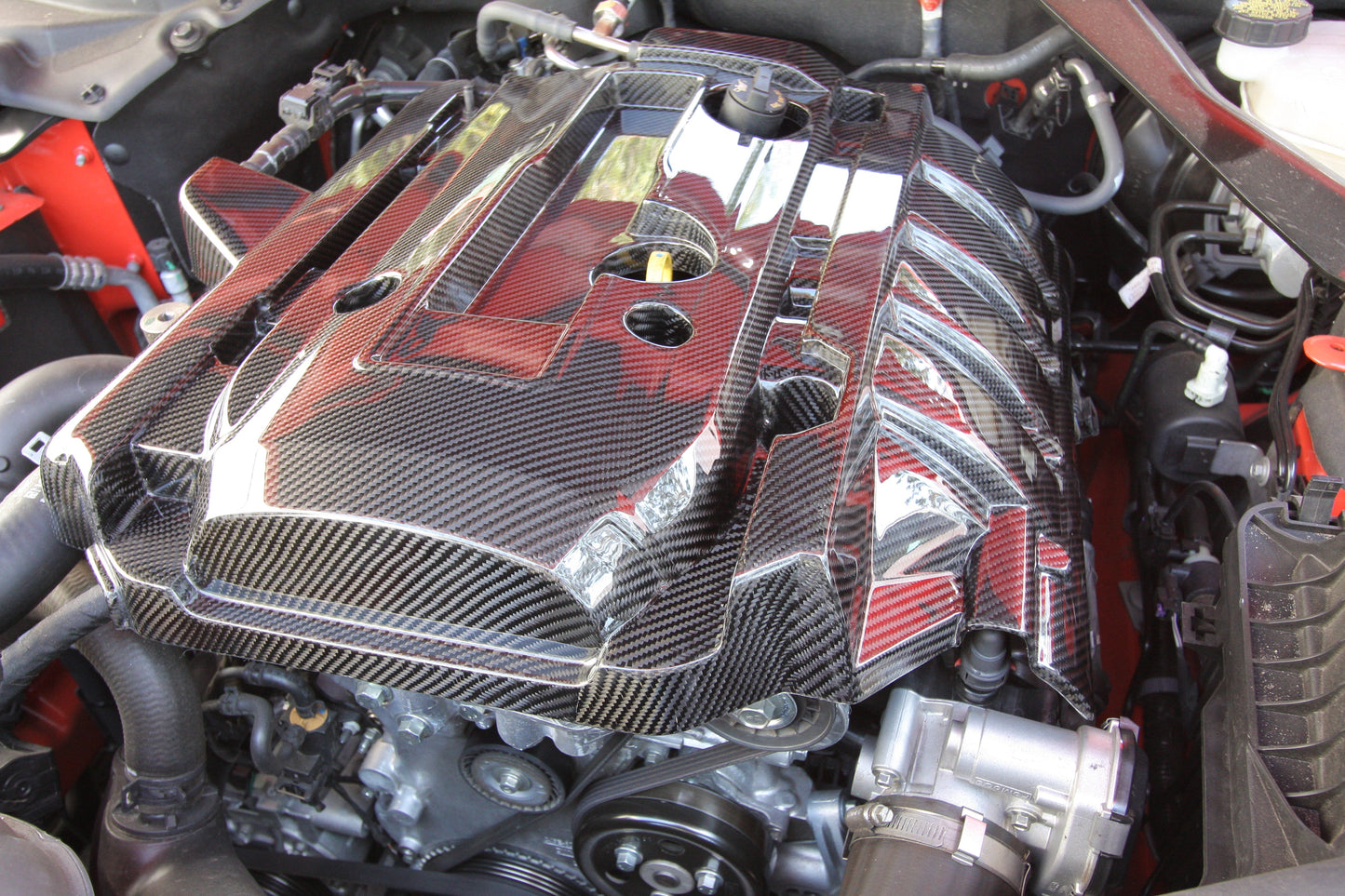 2015 - 2021 Mustang EcoBoost Carbon Fiber Engine Cover