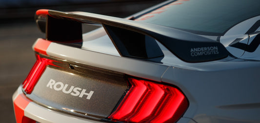 Anderson Composites Type-AT carbon fiber rear spoiler for Ford Mustang – view 2
