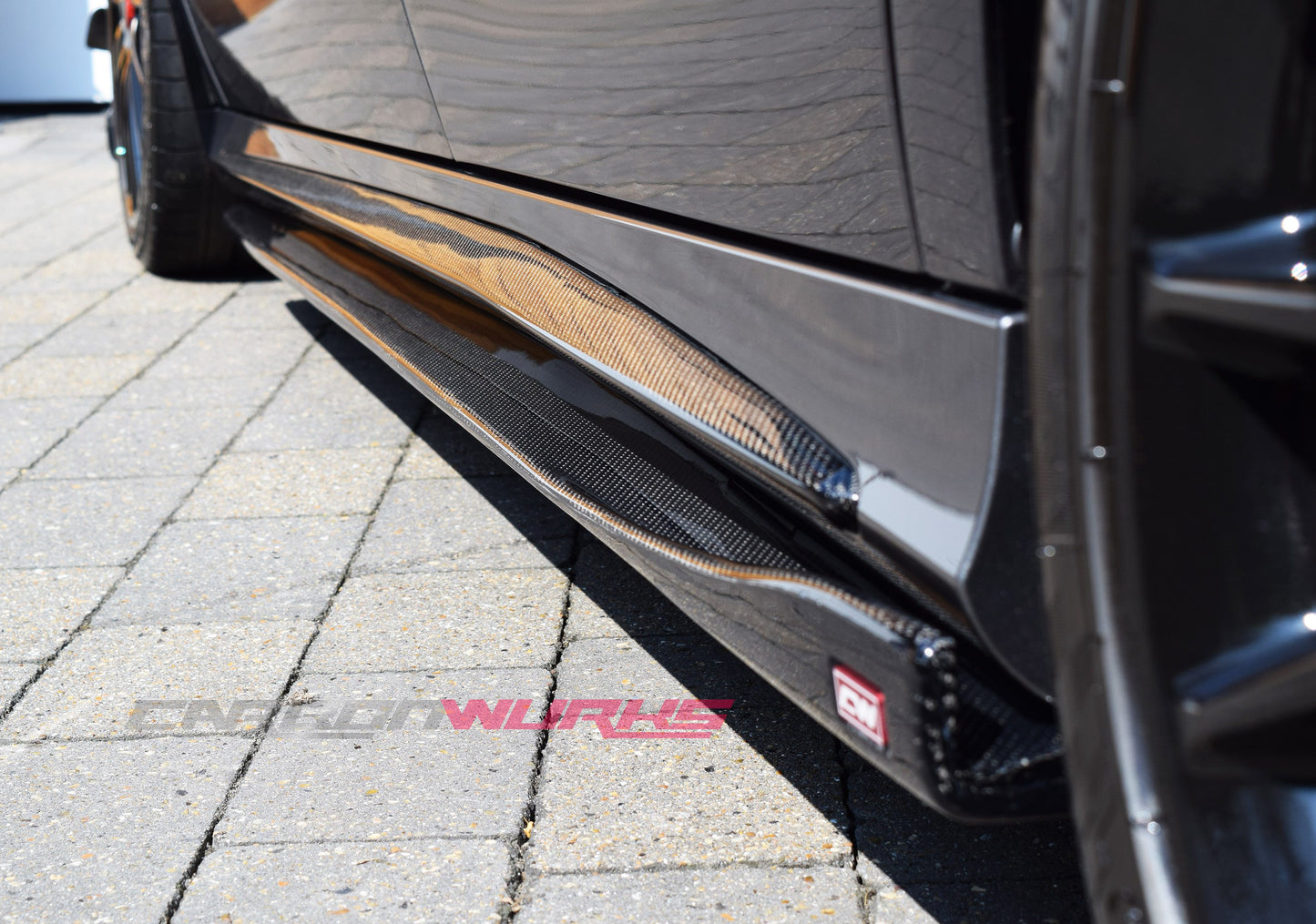 MERCEDES A-CLASS / CLA CARBON FIBRE SIDE SKIRT EXTENSIONS