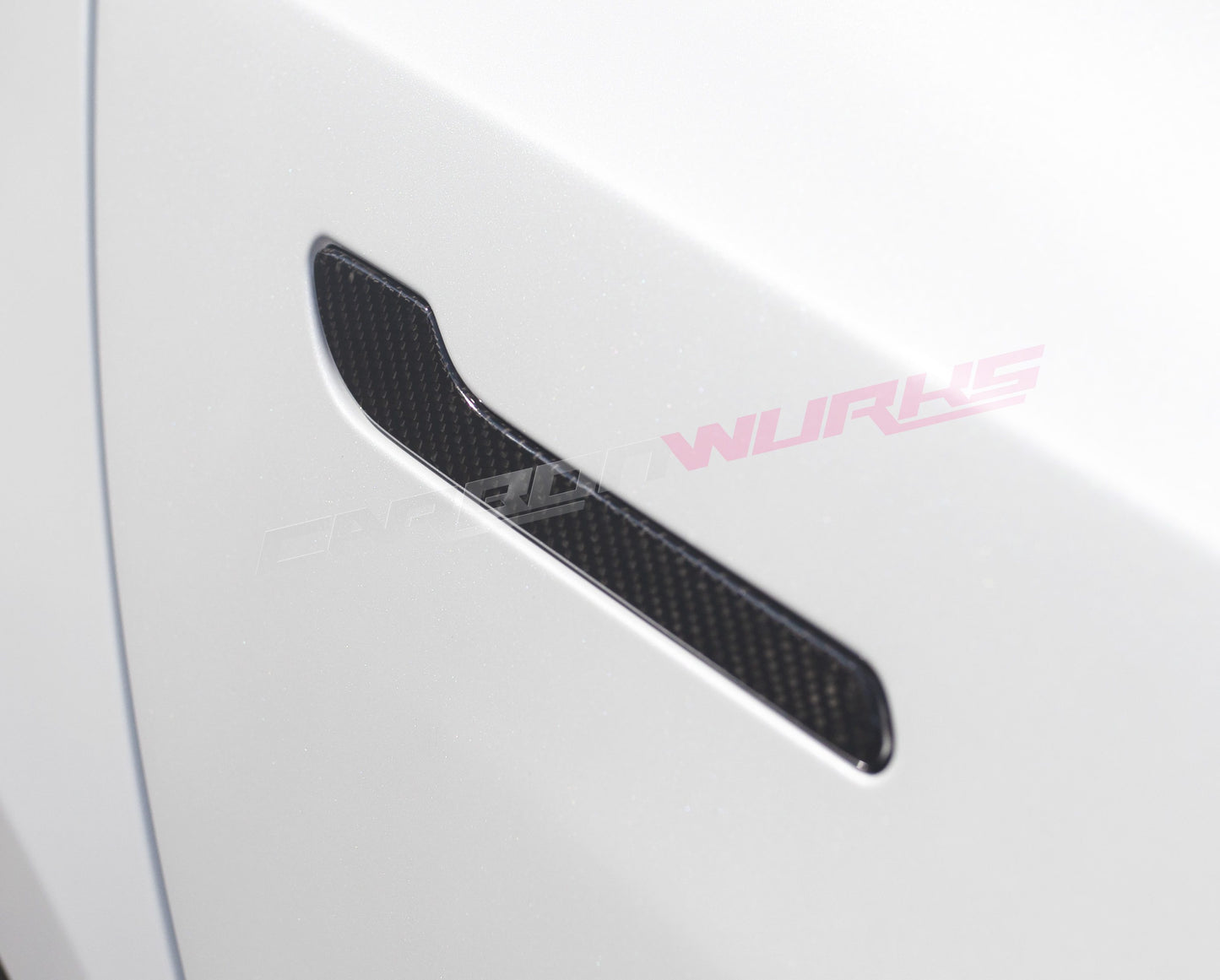 TESLA MODEL 3 CARBON FIBRE DOOR HANDLE COVERS