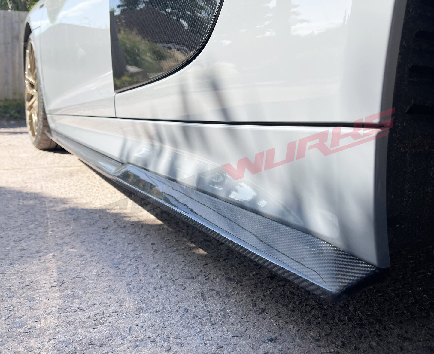SIDE SKIRT EXTENSIONS CARBON FIBRE AUDI R8 GEN 2 (PRE-FACELIFT)