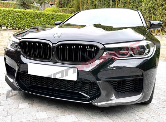 BMW M5 F90 CARBON FIBRE FRONT APRONS SPLITTERS 2017-2020 PRE-FACELIFT