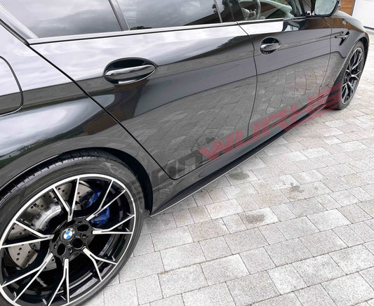BMW M5 F90 CARBON FIBRE SIDE SKIRT EXTENSIONS