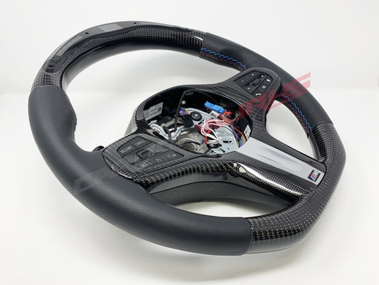BMW G SERIES CARBON FIBRE LED STEERING WHEEL