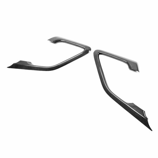 Carbon Fiber Interior Door Trim Set For 2009-2016 Nissan GT-R - 12 Pcs *Set Includes: Door Handle Cover (2), Window Switch Panel Cover (6), Door Lever Surround (4)