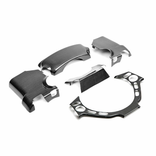 Carbon Fiber Steering Column Surround Trim For 2009-2016 Nissan GT-R - 4 Pcs