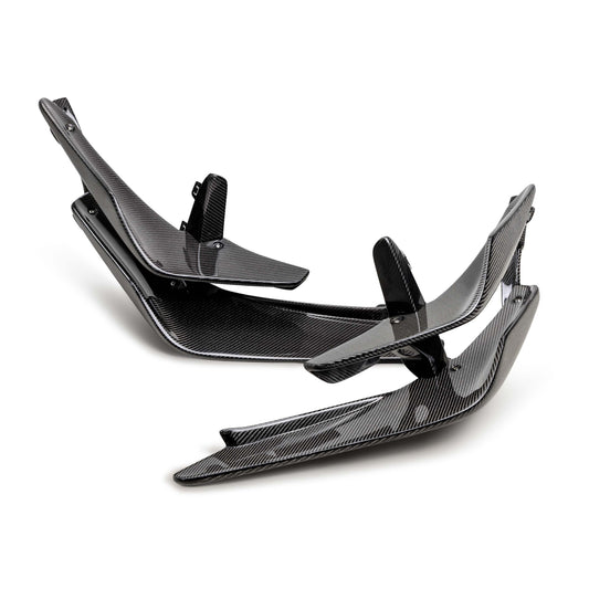 Carbon Fiber Front Bumper Canards For 2023-2025 Honda Civic Type R