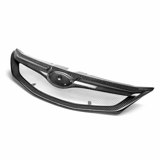 Seibon STI-style carbon fiber front grille for Subaru Impreza WRX STI