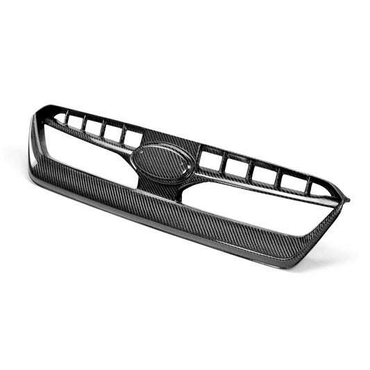 Seibon OEM-style carbon fiber front grille for Subaru WRX STI