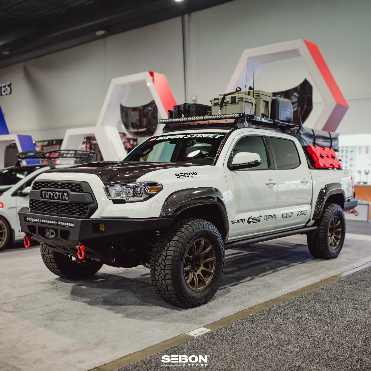 Carbon Fiber Front Fender Flares For 2016-2023 Toyota Tacoma