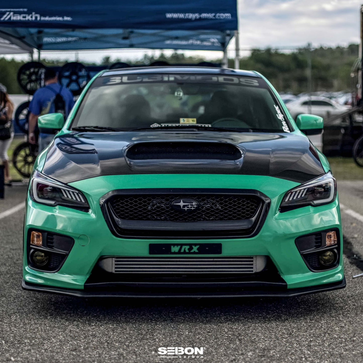 OEM-Style Carbon Fiber Hood For 2015-2021 Subaru WRX/STi