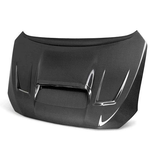 Seibon VS-style carbon fiber hood for Subaru WRX STI