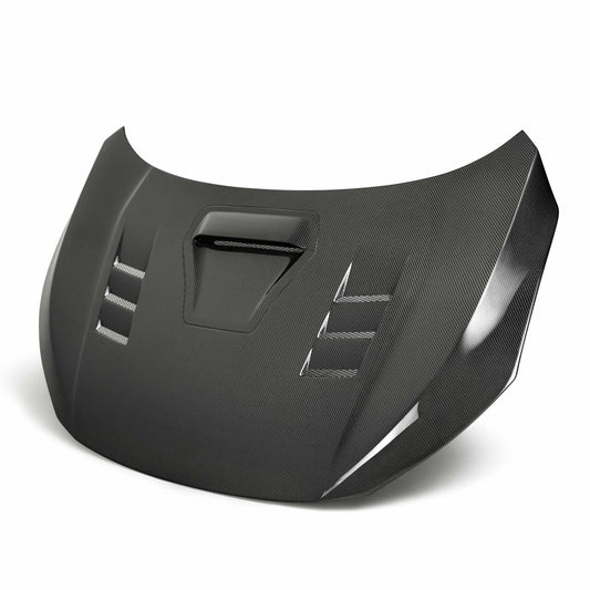 TS-Style Carbon Fiber Hood For 2017-2021 Honda Civic Type R