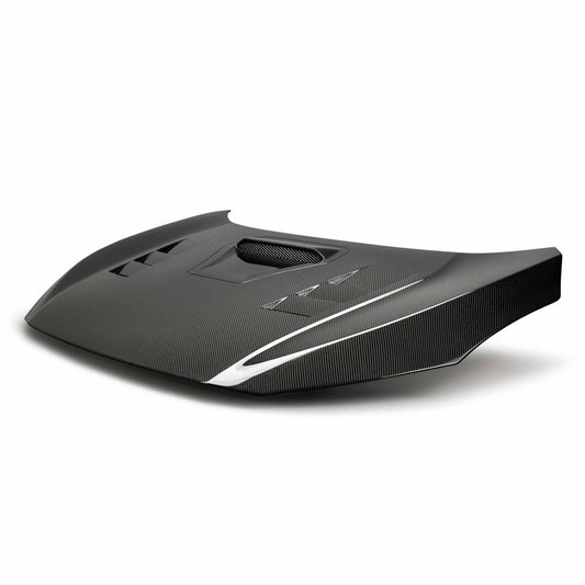 TS-Style Carbon Fiber Hood For 2017-2021 Honda Civic Type R