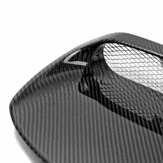 Seibon OE-style carbon fiber hood scoop for Subaru WRX STI - view 2