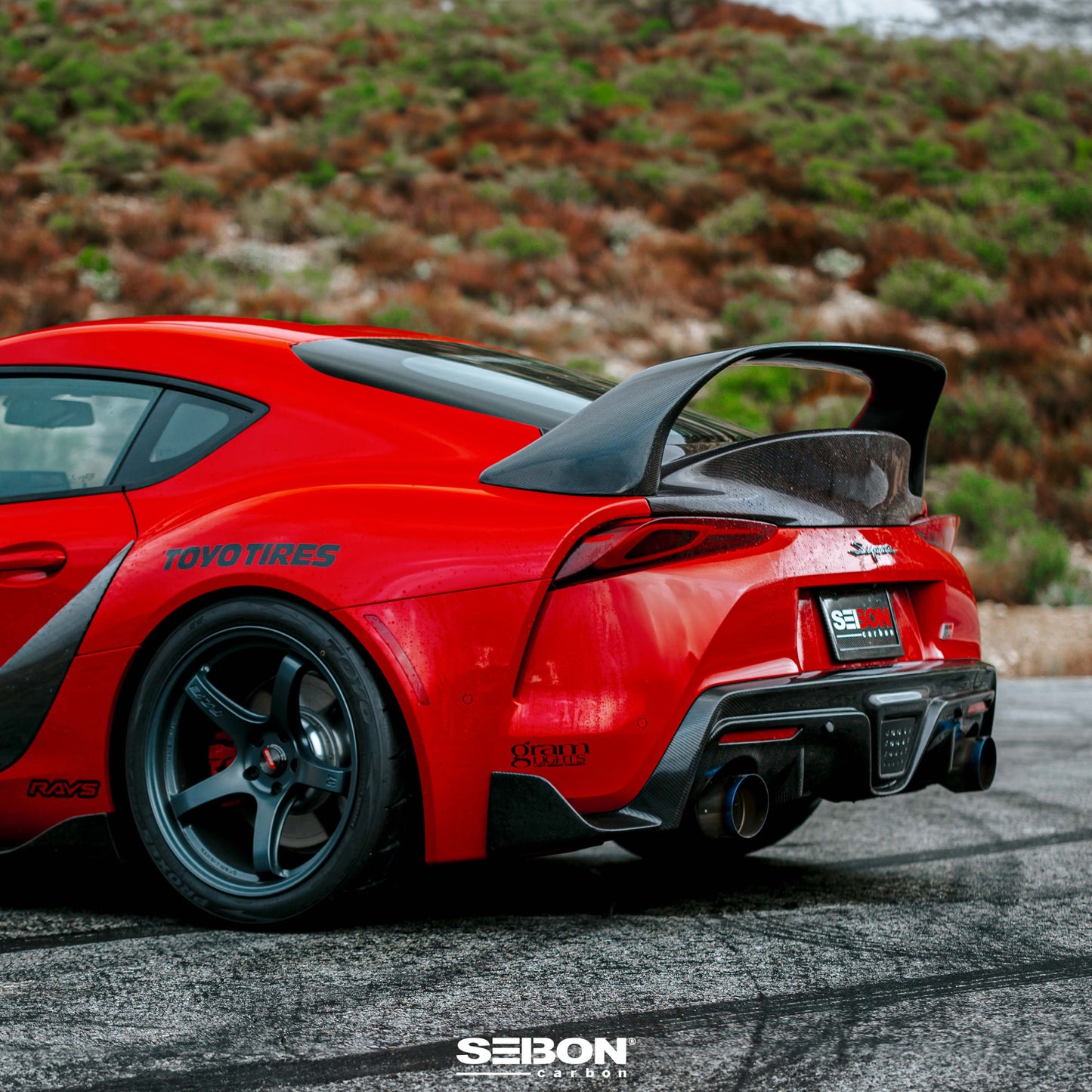 Carbon Fiber Rear Diffuser For 2020-2024 Toyota GR Supra