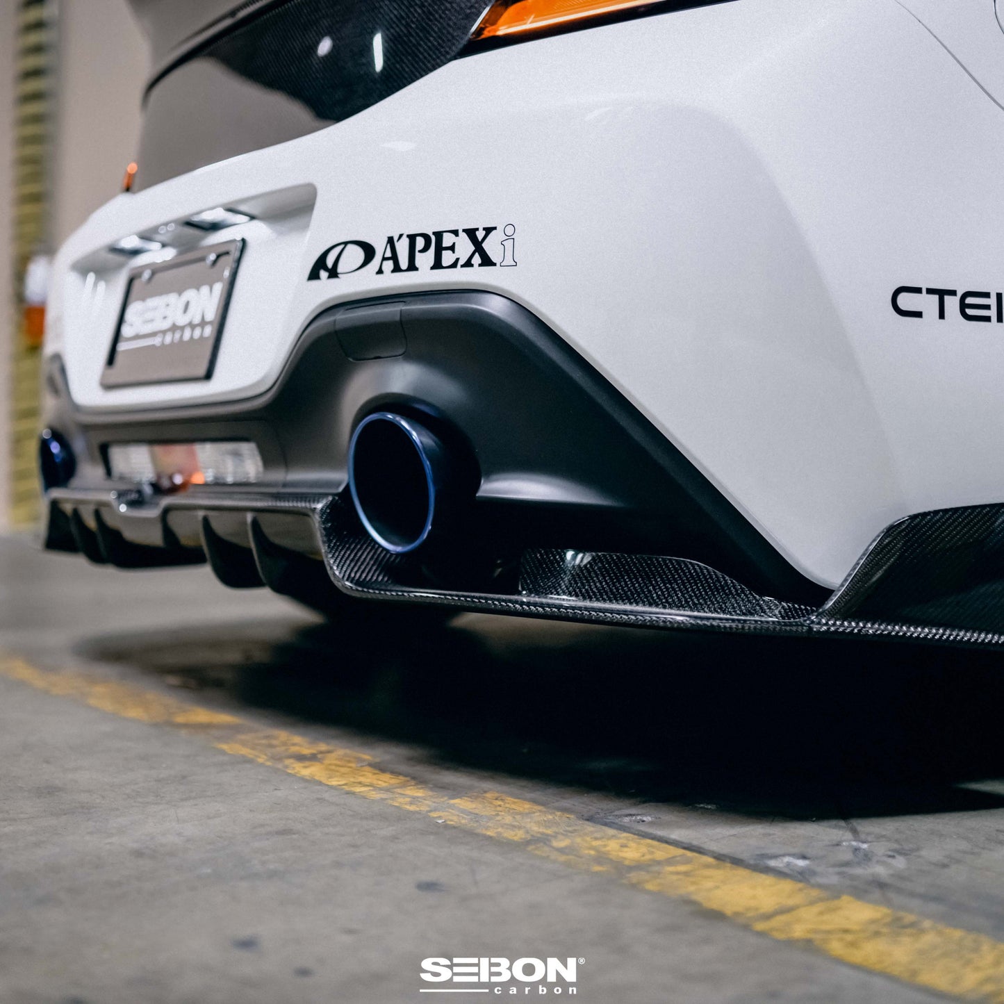 MB-Style Carbon Fiber Rear Diffuser For 2022-2024 Toyota GR86 / Subaru BRZ
