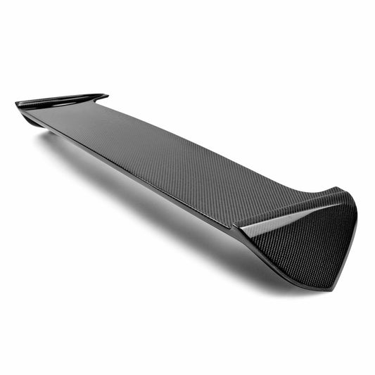 Seibon STI-style shaved carbon fiber rear spoiler for Subaru WRX STI Hatchback - view 2