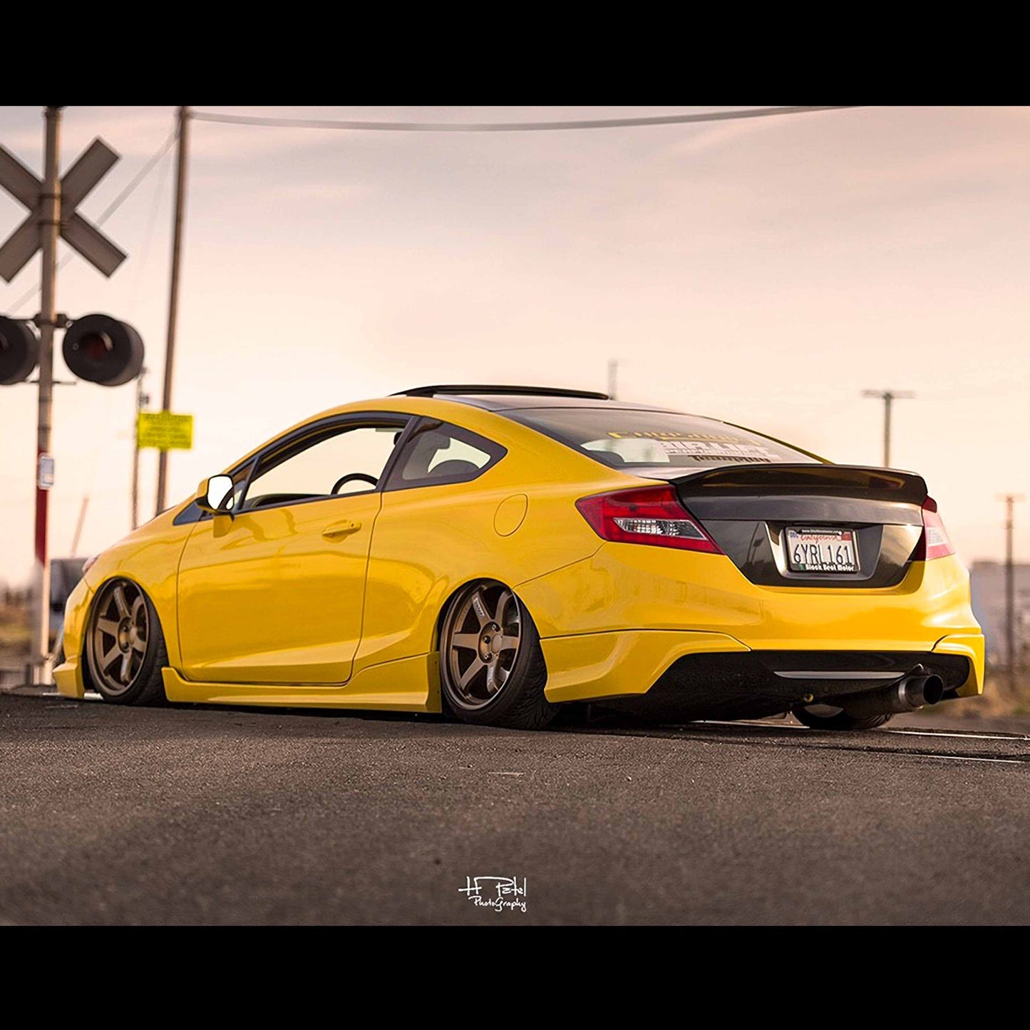 C-Style Carbon Fiber Rear Spoiler For 2012-2013 Honda Civic 2DR