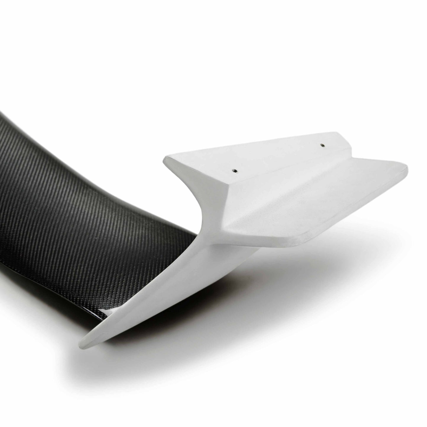 TT-Style Fiberglass Rear Spoiler With Carbon Fiber Center For 2016-2020 Honda Civic 2 Dr