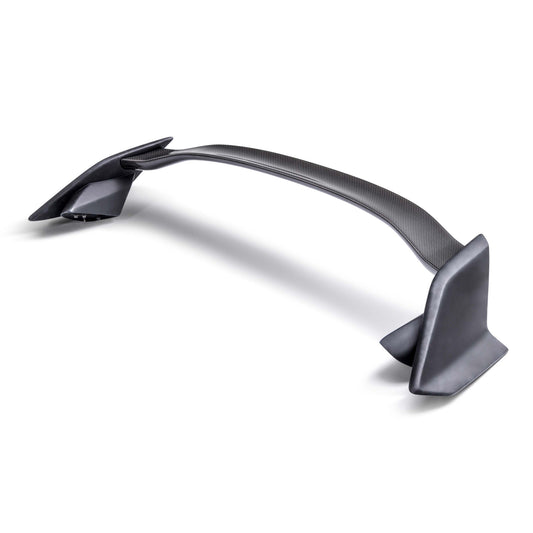 OEM-Style Fiberglass Rear Spoiler With Carbon Fiber Center For 2017-2021 Honda Civic Type R