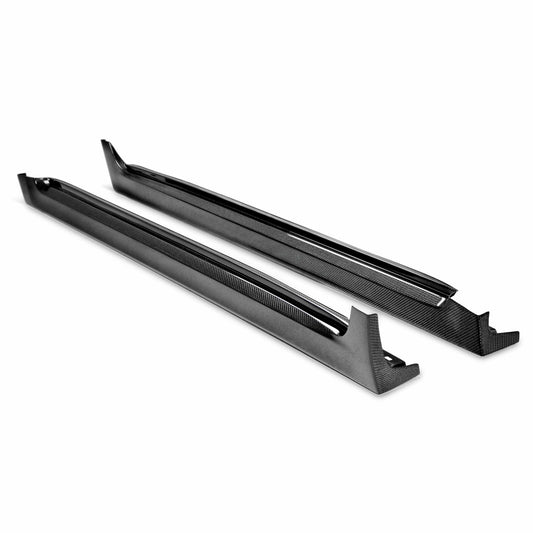 OEM-Style Carbon Fiber Side Skirts For 2008-2014 Subaru STi / 2011-2014 WRX