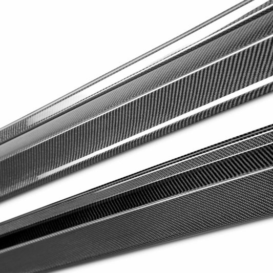 OEM-Style Carbon Fiber Side Skirts For 2008-2014 Subaru STi / 2011-2014 WRX