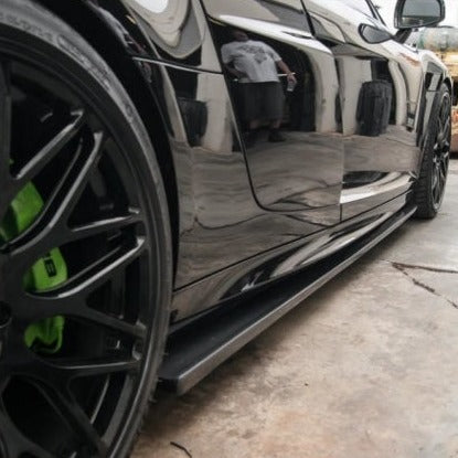 2-Piece Side Skirt Splitter / Fits R8 Coupe & Spyder V8/v10 2007-2015 Skirts
