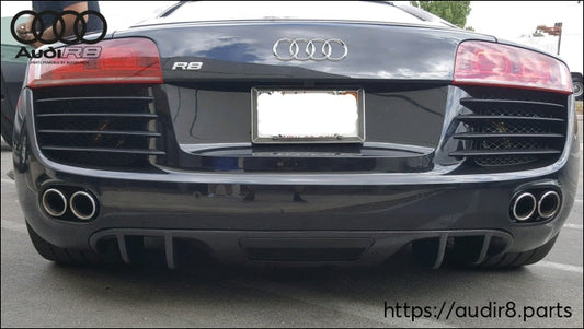V8-Style Rear Diffuser / Fits R8 V8 Coupe & Spyder 2007-2012