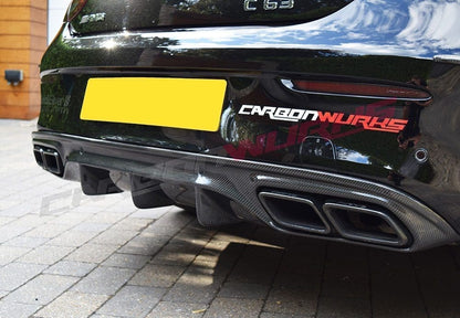 MERCEDES C63 COUPE & CONVERTIBLE CARBON FIBRE REAR DIFFUSER