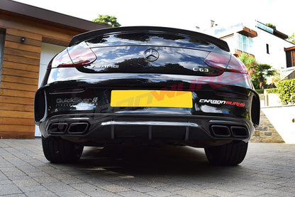 MERCEDES C63 COUPE & CONVERTIBLE CARBON FIBRE REAR DIFFUSER