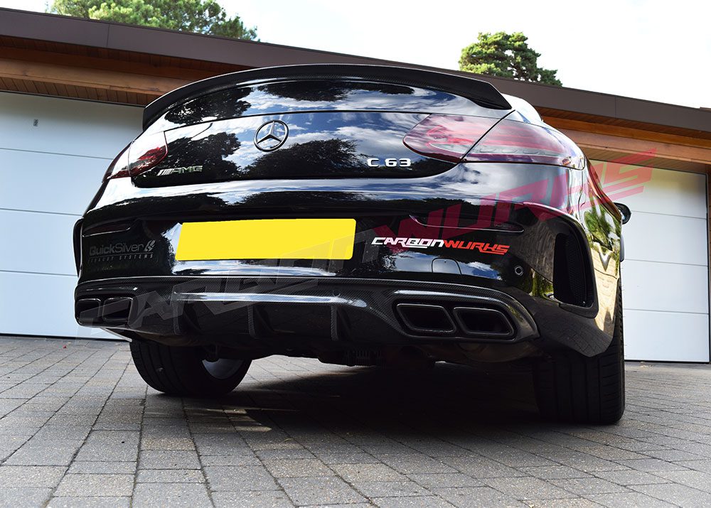 MERCEDES C63 COUPE & CONVERTIBLE CARBON FIBRE REAR DIFFUSER