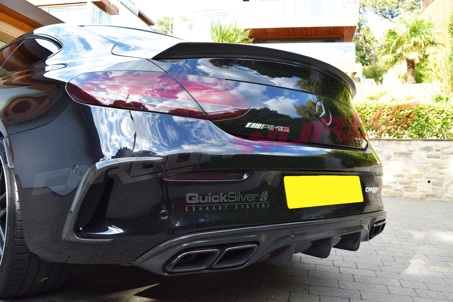 MERCEDES C63 COUPE & CONVERTIBLE CARBON FIBRE REAR DIFFUSER