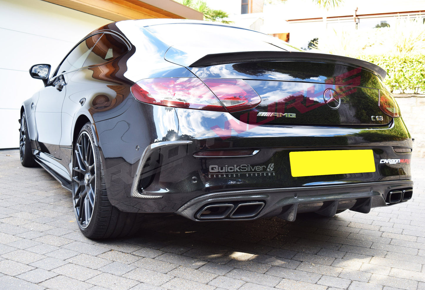 MERCEDES C63 COUPE & CONVERTIBLE CARBON FIBRE REAR DIFFUSER