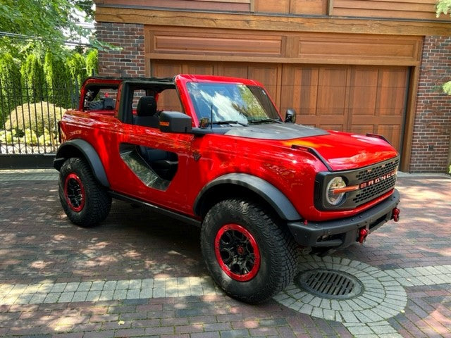 2021 - 2024 Ford Bronco Fiberglass Halo Doors with Carbon Fiber Inserts (2-Door)