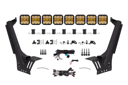 SS5 Windshield CrossLink Lightbar Kit for 2020-2024 Jeep Gladiator