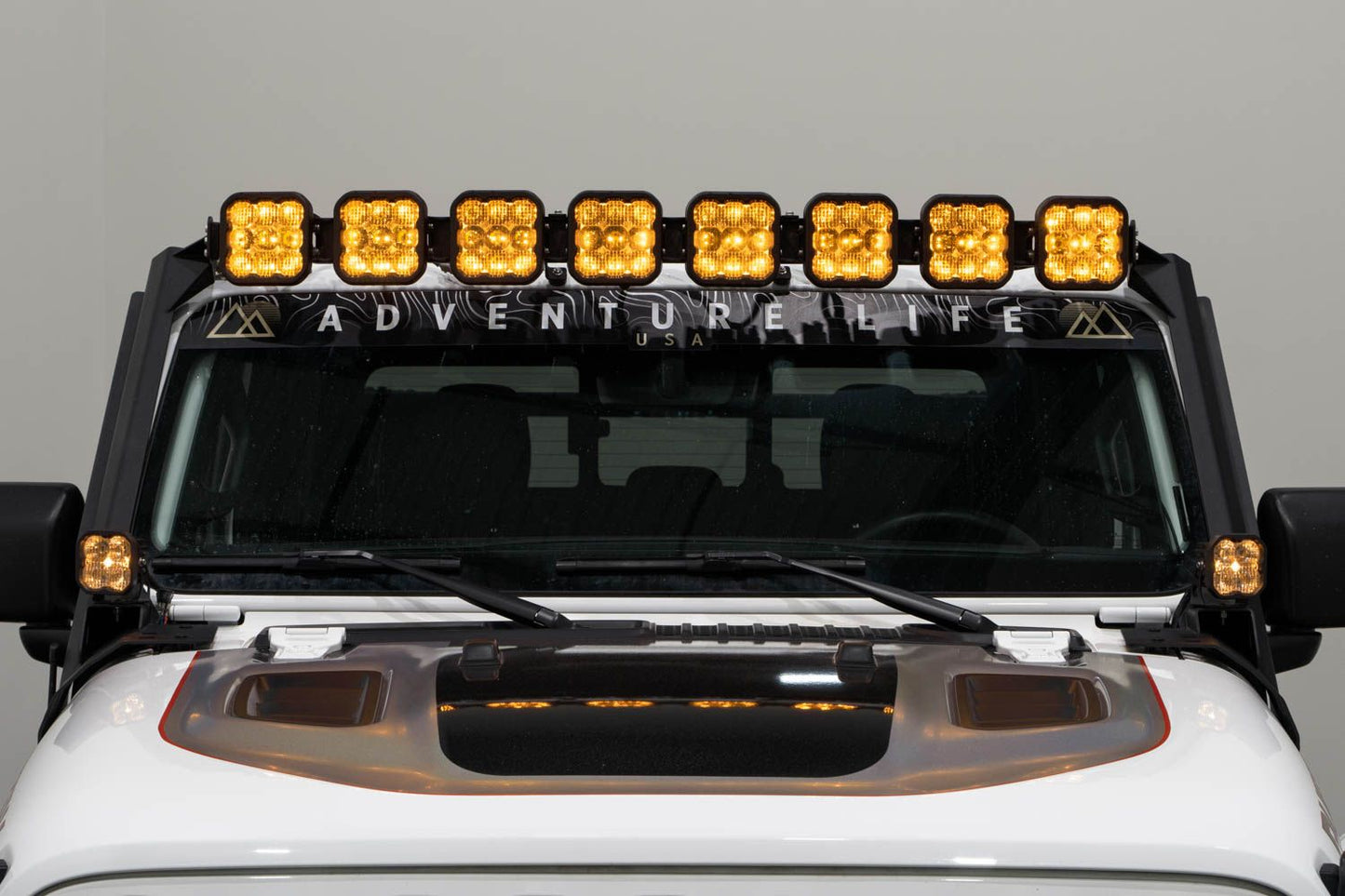 SS5 Windshield CrossLink Lightbar Kit for 2020-2024 Jeep Gladiator