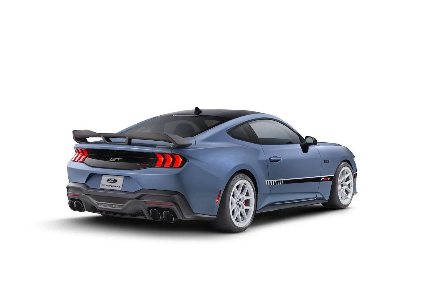 2024 Ford S650 Mustang Darkhorse Performance Package Carbon Fiber Rear Spoiler with Gurney Flap (Gloss Finish)